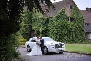 Wedding car at Quorn Grange