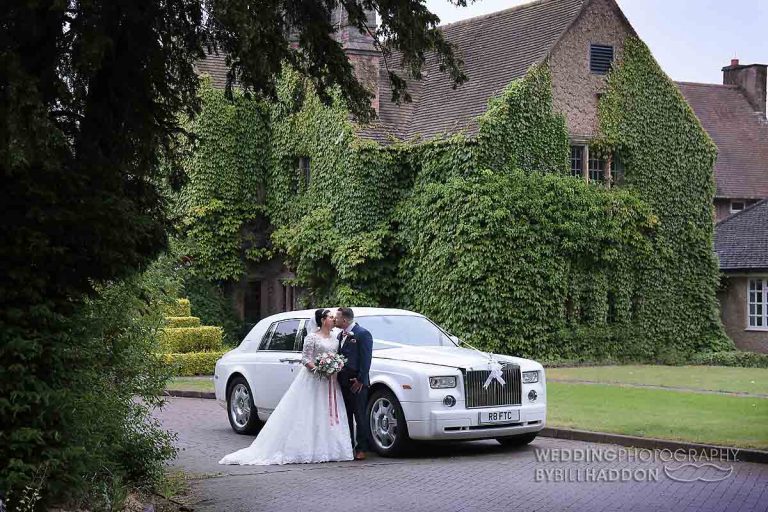 Wedding car at Quorn Grange