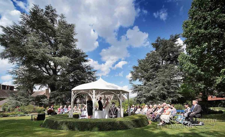 Quorn Grange outdoor wedding