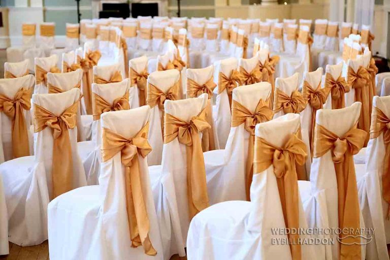 The City Rooms wedding set up