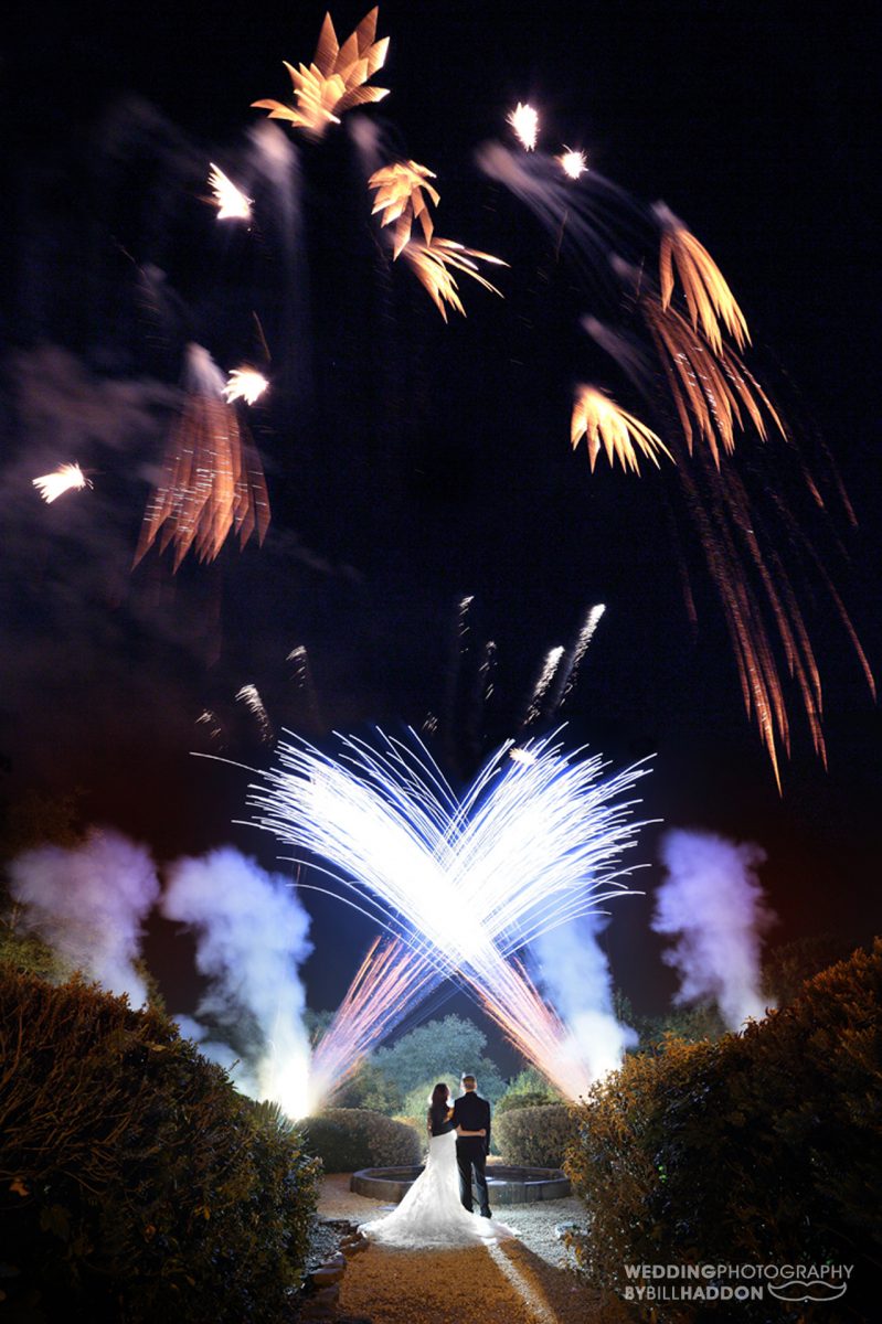 Rothley Court wedding fireworks Celestial Fireworks 