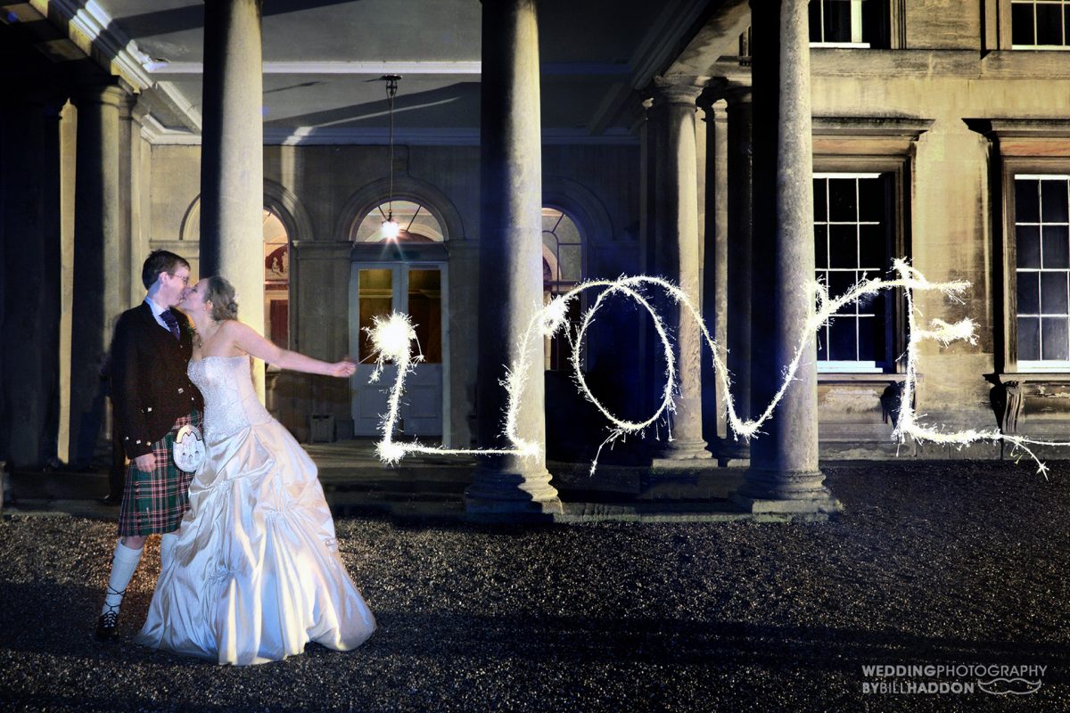 wedding fireworks and sparklers