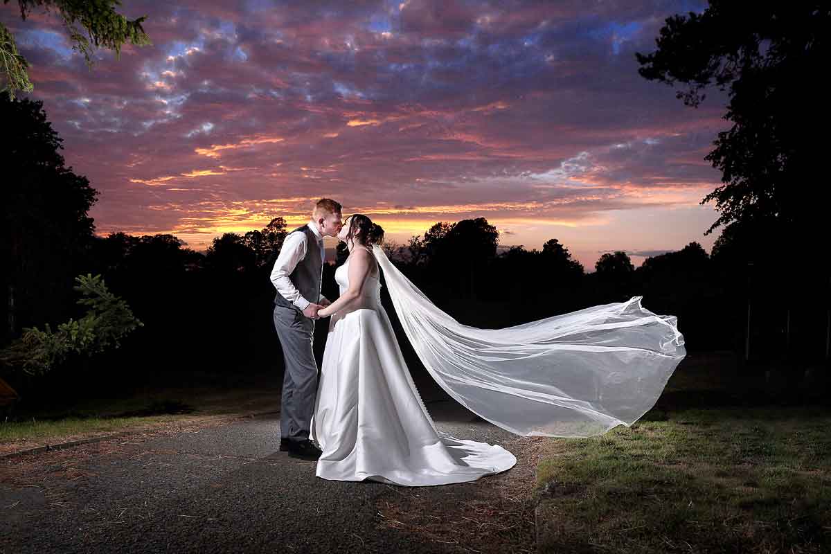 Leicester wedding photo Brooksby Hall
