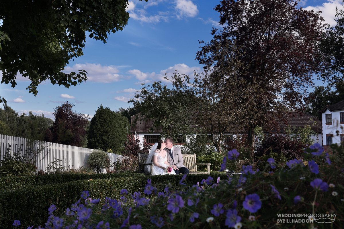 Ullesthorpe Court wedding bride and groom