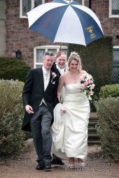 Leicester wedding rain
