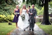 Leicester wedding rain