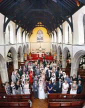 Leicester wedding rain
