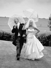 Leicester wedding rain