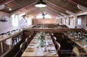 Donington Park Farmhouse wedding breakfast pigsty