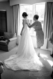 Donington Park Farmhouse wedding bridal prep