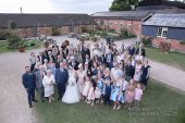 Donington Park Farmhouse wedding group