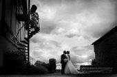 Donington Park Farmhouse wedding bride and groom 5