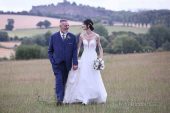 Donington Park Farmhouse wedding bride and groom 3
