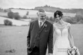 Donington Park Farmhouse wedding bride and groom 1