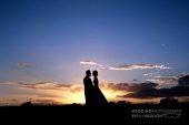 Donington Park Farmhouse wedding sunset 2