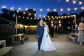 Donington Park Farmhouse wedding at night