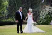 Kilworth House bride and groom walking Kilworth House bride and groom walking