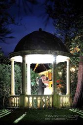Kilworth House wedding bride and groom at night