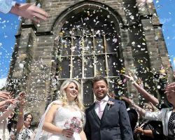 All Saints with Holy Trinity Church wedding confetti All Saints with Holy Trinity Church confetti