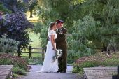 Brooksby Hall wedding couple