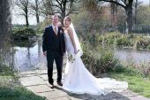 Brooksby Hall wedding lake