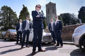 The groom Church wedding photo