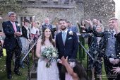 Brooksby Hall Church St Michael and all angels Confetti