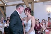 Mythe barn wedding ceremony