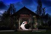 Mythe barn wedding at night