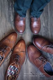 Mythe barn wedding the groom