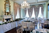 Prestwold Hall wedding breakfast room