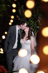 Prestwold Hall wedding bride and groom at night