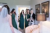 Prestwold Hall wedding bridesmaids first look