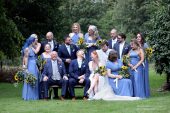 Rothley Court Wedding photos in garden